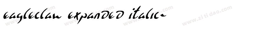 Eagleclaw Expanded Italic字体转换